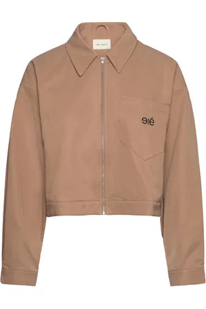 Esmé Studios Esriko Short Jacket Outerwear Jackets Light-summer Jacket Beige