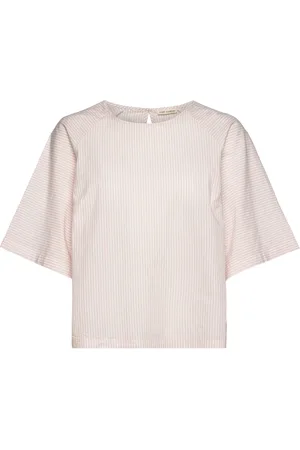 Esmé Studios Esanne Raglan Blouse - Gots Tops T-shirts & Tops Short-sleeved Pink