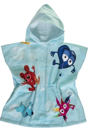 Babblarna Bathponcho, Bubble Home Bath Time Bath Poncho Blue