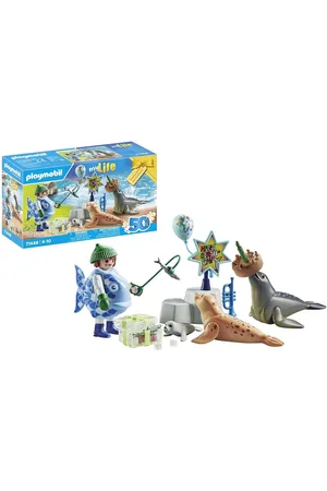 Playmobil Gift Set Fodring Af Dyr - 71448 Toys Toys Gift Sets Multi/patterned