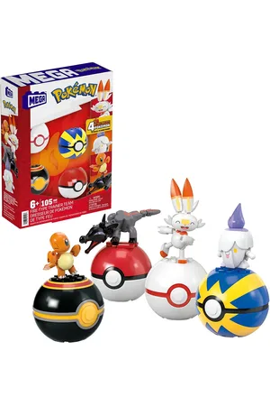 MEGA Pokémon Pokémon Fire-Type Trainer Team Toys Playsets & Action Figures Action Figures Multi/patterned