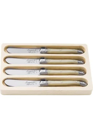 Laguiole Style de Vie Butter Knives Laguiole Set 4 Home Tableware Cutlery Butter Knives Cream