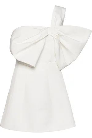 Bardot Bella Bow Mini Dress Lyhyt Mekko White