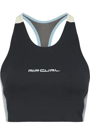 Rip Curl Rss Revival Crop Sport Crop Tops Sleeveless Crop Tops Black