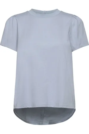 Levete Room Lr-Kowa Tops T-shirts & Tops Short-sleeved Blue