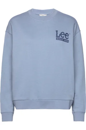 Lee Logo Sws Tops Sweat-shirts & Hoodies Sweat-shirts Blue
