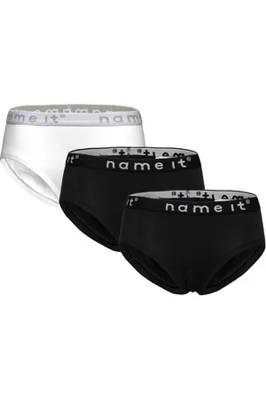 NAME IT Nkfbriefs 3P Black Noos Night & Underwear Underwear Panties Multi/patterned