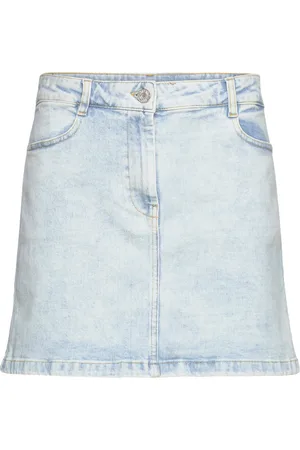 Stella Nova Washed Mini Denim Skirt Designers Short Blue