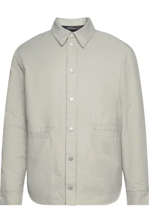 HAN Kjøbenhavn Over D Padded Overshirt Designers Overshirts Grey