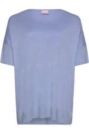 Simple Wish Swclia Pu 3 Tops T-shirts & Tops Short-sleeved Blue