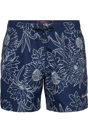 Superdry Printed 15" Swim Short Uimashortsit Blue