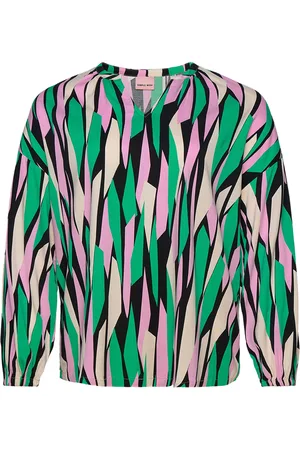 Simple Wish Swavril Bl 1 Tops Blouses Long-sleeved Green