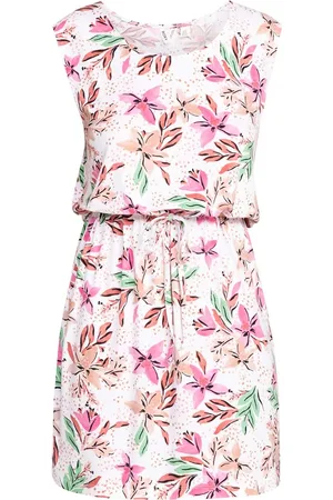 Roxy Surfs Up Printed Sport Short Dress White