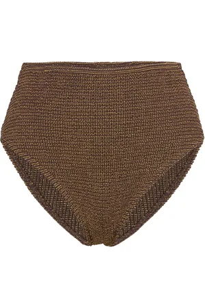 Bond Eye Palmer Brief Swimwear Bikinis Bikini Bottoms High Waist Bikinis Brown