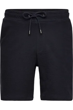 Clean Cut Calton Structured Shorts Bottoms Shorts Sweat Shorts Navy