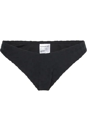 Speedo Terry Scoop Btm Sport Bikinis Bikini Bottoms Bikini Briefs Black