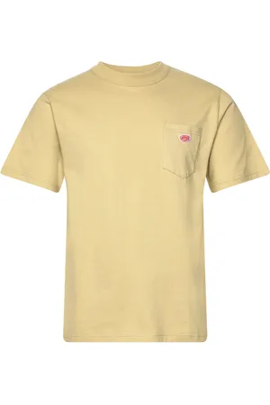 Armor.lux Basic Pocket T-Shirt Héritage Tops T-shirts Short-sleeved Yellow