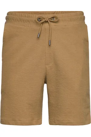 Clean Cut Calton Structured Shorts Bottoms Shorts Sweat Shorts Khaki Green