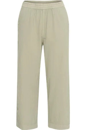 Kaffe Kanaya Culotte Pants Bottoms Trousers Wide Leg Khaki Green