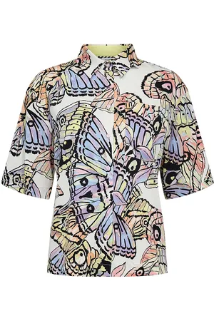 Numph Nugala Shirt Tops Shirts Short-sleeved Cream