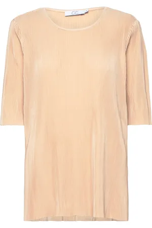 Coster Copenhagen Cc Heart Vivian Top Tops Blouses Short-sleeved Beige
