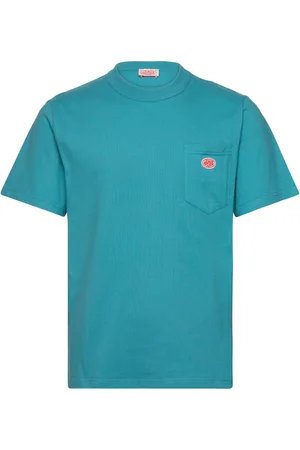 Armor.lux Basic Pocket T-Shirt Héritage Tops T-shirts Short-sleeved Blue