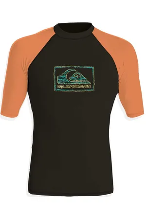 Quiksilver Everyday Upf50 Ss Boy Tops T-shirts Short-sleeved Orange