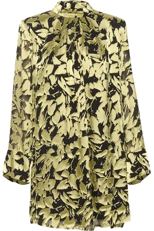 Gestuz Sikuragz P Silk Short Dress Lyhyt Mekko Gold