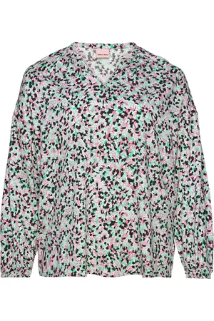 Simple Wish Swavril Bl 1 Tops Blouses Long-sleeved Green