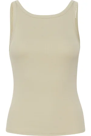 Gestuz Drewgz Sl Reversible Top Tops T-shirts & Tops Sleeveless Cream