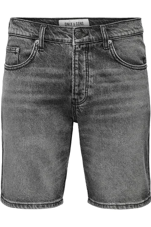 Only & Sons Onsedge Wb 7636 Pim Dnm Shorts Vd Bottoms Shorts Denim Black