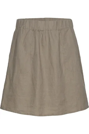 Rosemunde Linen Skirt Lyhyt Hame Beige
