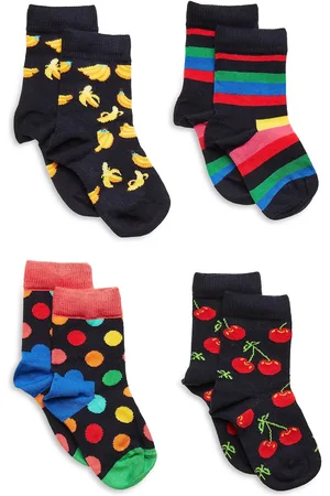 Happy Socks 4-Pack Kids Classic Socks Gift Set Sukat Multi/patterned