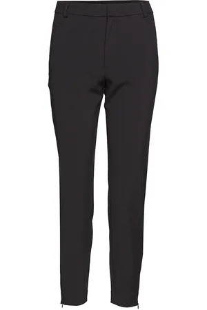 INWEAR Nica No Rib Pant Bottoms Trousers Slim Fit Trousers Black