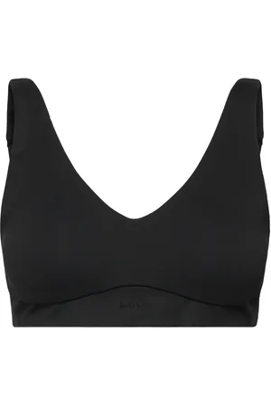 HUGO BOSS Bralette Laser Cut Lingerie Bras & Tops Soft Bras Bralette Black
