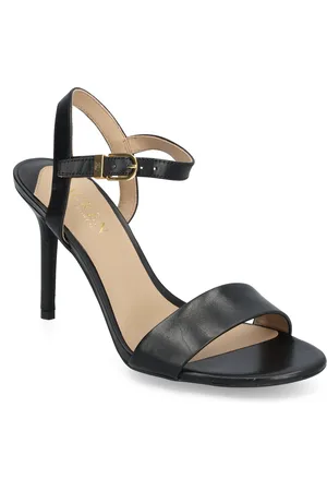 Ralph Lauren Gwen Burnished Leather Sandal Korolliset Sandaalit Black