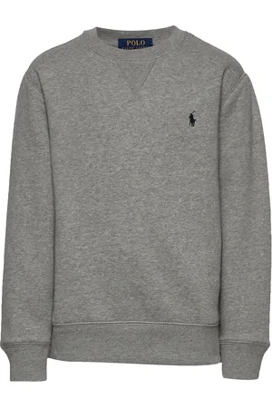 Ralph Lauren Fleece Crewneck Sweatshirt Tops Sweat-shirts & Hoodies Sweat-shirts Grey