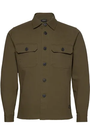Gabba Topper Ls Shirt Tops Overshirts Khaki Green