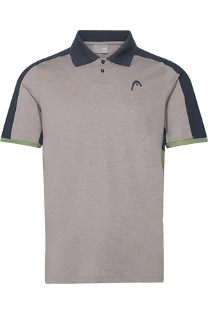Head Play Tech Polo Shirt Men Tops Polos Short-sleeved Grey