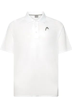 Head Performance Polo Shirt Men Tops Polos Short-sleeved White
