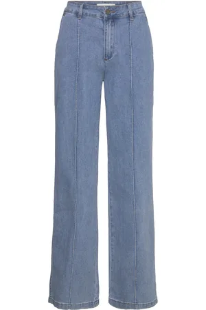Sofie Schnoor Carisw Mid Jeans Bottoms Trousers Wide Leg Blue