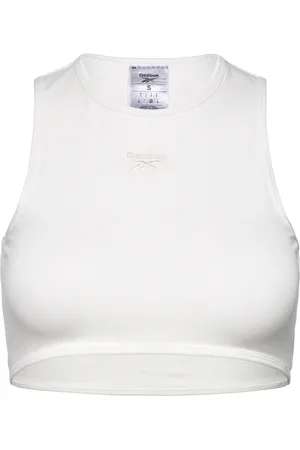 Reebok Wde Cotton Bralette Sport Bras & Tops Soft Bras Bralette White