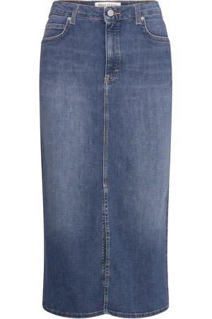 Marc O’ Polo Denim Skirt Polvipituinen Hame Blue