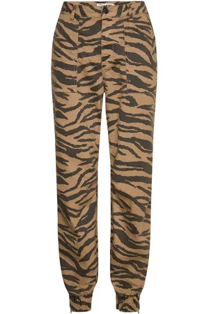 Pulz jeans Pznevada Hw Pants Bottoms Trousers Cargo Pants Brown
