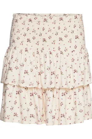 Norr Sabby Skirt Lyhyt Hame Cream