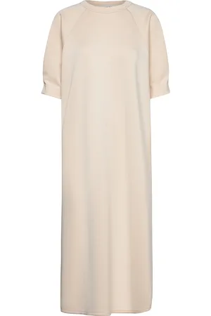 Norr Sawyer New Dress Polvipituinen Mekko Cream