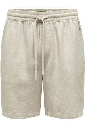 ONLY Kobtel Shorts Linen Wvn Bottoms Shorts Beige
