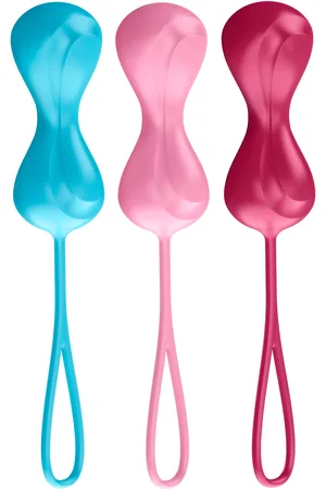 Satisfyer Power Balls Set Of 3 Beauty Women Sex And Intimacy Geisha Balls And Pinch Balls Nude