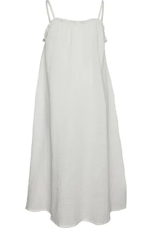 VERO MODA Vmnatali Singlet Dress Wvn Girl Dresses & Skirts Dresses Casual Dresses Sleeveless Casual Dresses White