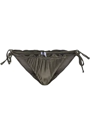 Pieces® Pcaline Bikini Tanga Brazil Sww Swimwear Bikinis Bikini Bottoms Side-tie Bikinis Khaki Green